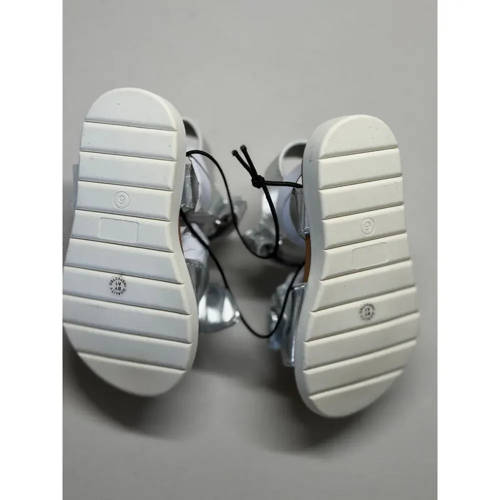 NEW! Thereabouts Lil Ruby 6M Silver Girls Summer Shoes Sandals